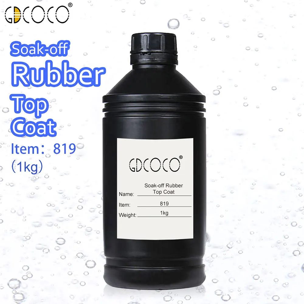 CANNI поставка Замачивание от УФ/светодиодный не протирать верхнее покрытие Массовая посылка 1 кг GDCOCO Прочный гель для ногтей салон красоты с помощью основного покрытия верхнее покрытие