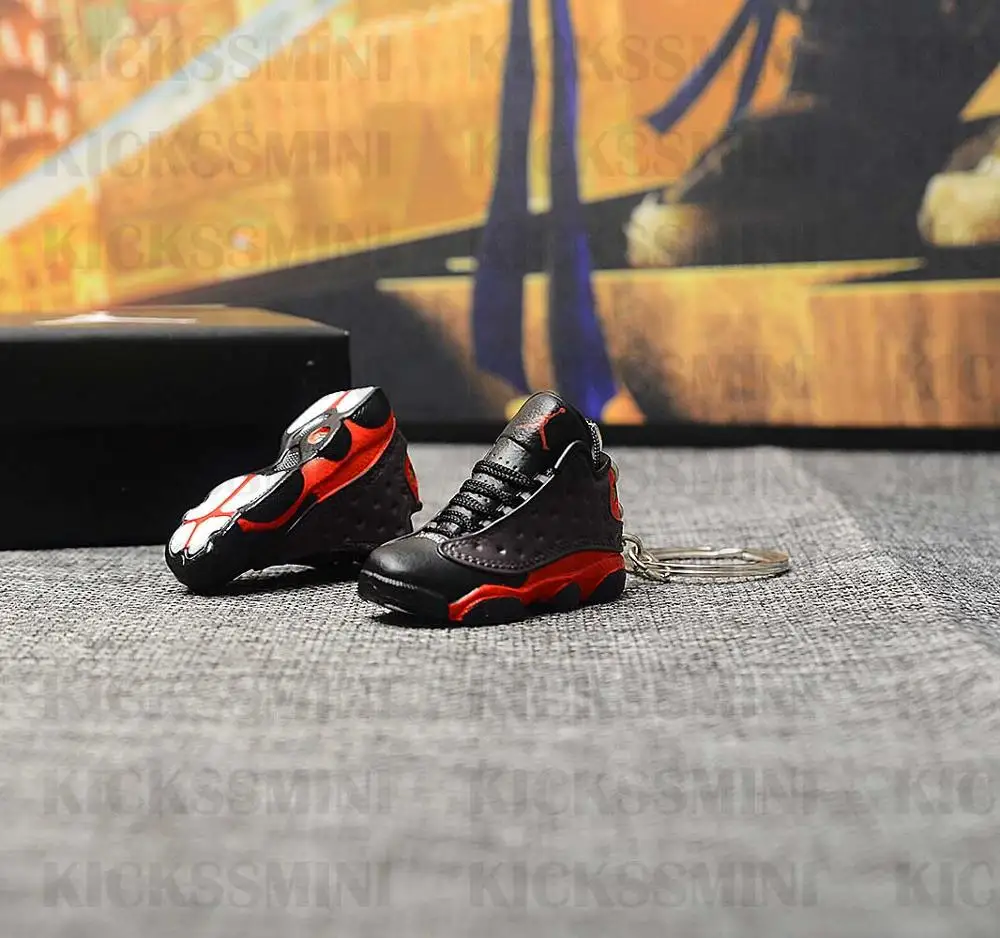 Дропшиппинг Air Jordan XII 13 разводной брелок с кроссовком 1/6 масштаб 3D Мини кроссовок JORDAN Брелок В Форме куклы аксессуар