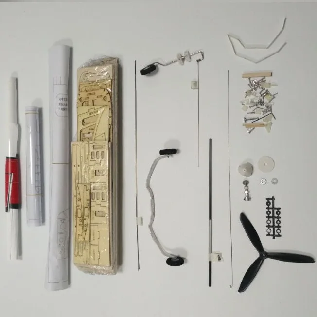 Red Kit with Cover 1200 мм DIY Balsa RC самолет комплект Cessna - Цвет: Red Kit with Cover