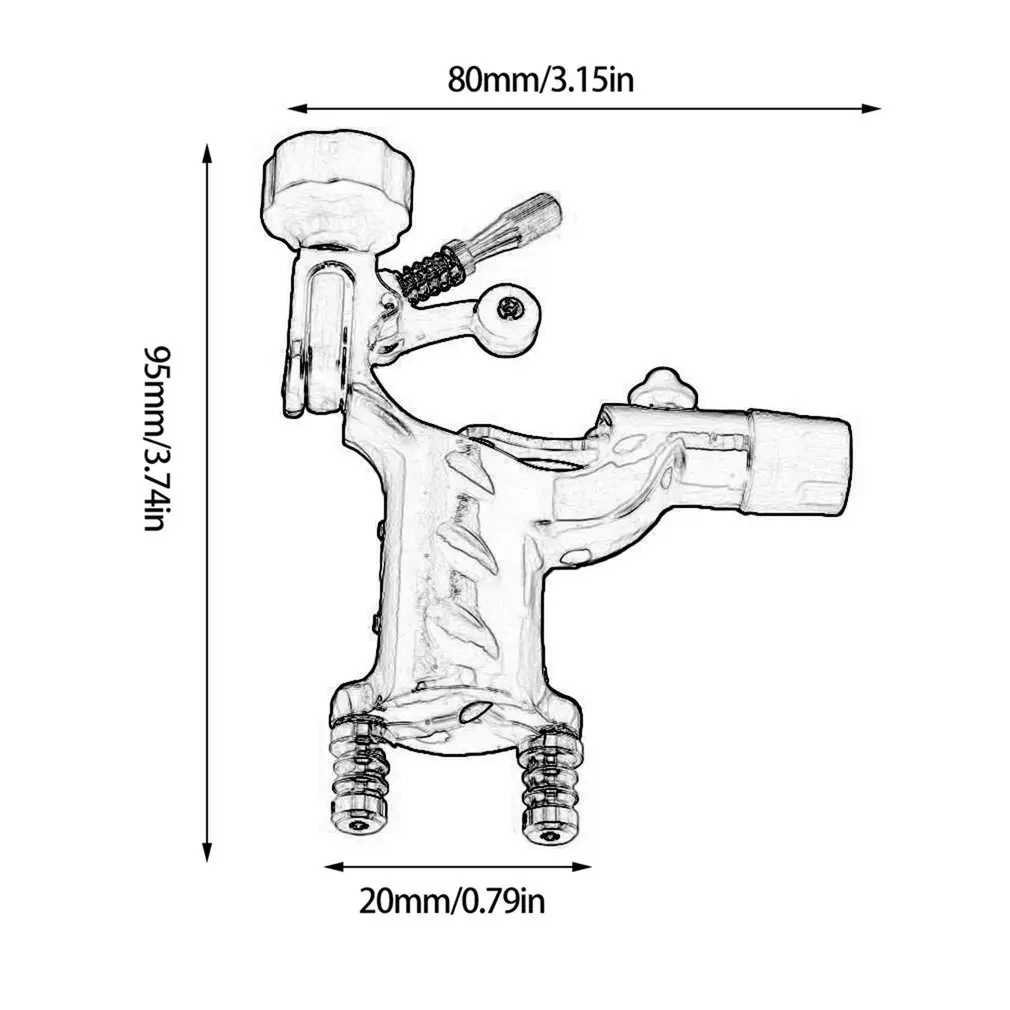 Rotary Tattoo Machine Shader& Liner 7 Colors Assorted Tatoo Motor Gun Kits Supply For Artists