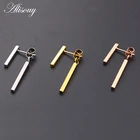 2 шт., серьги-цепочки из титана, в европейском и американском стиле