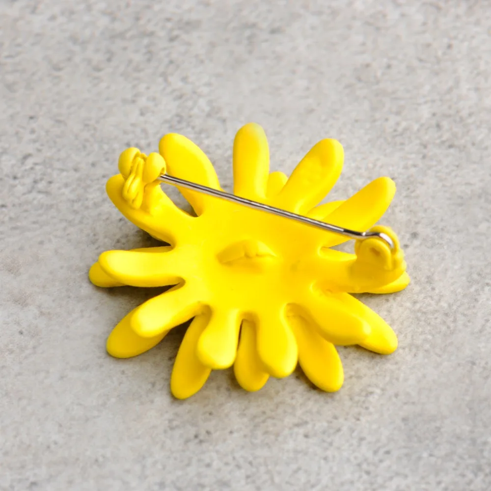 Blucome Желтый Подсолнух Теплые Значок Броши Pin Для Женщин Симпатичные Ювелирные