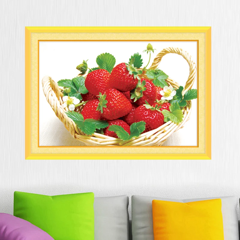 DIY Алмазная Живопись Вышивка крестом вышивка мозаика волшебный куб фруктовая