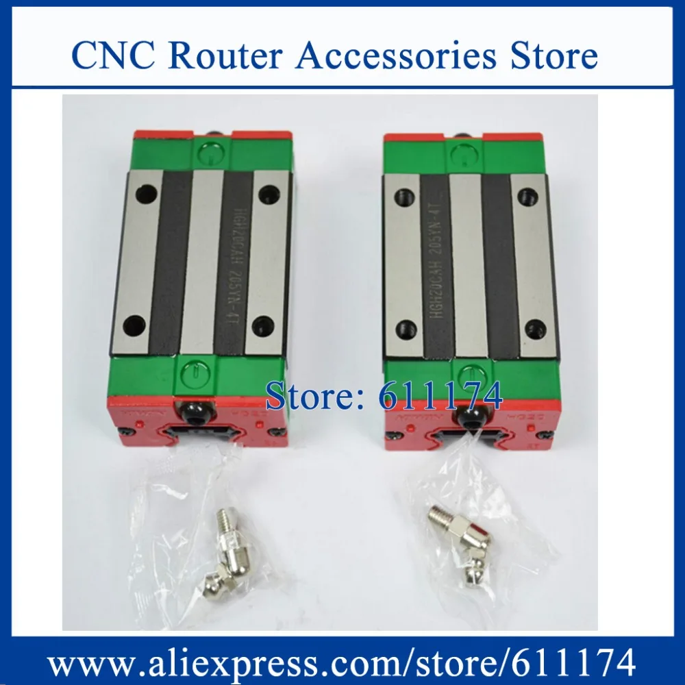 2 шт. оригинальный HIWIN линейный направляющий подшипник HGH20HA ползунок для рельса