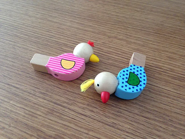 Мультяшная птица свист шумо производитель Детская бижутерия деревянные