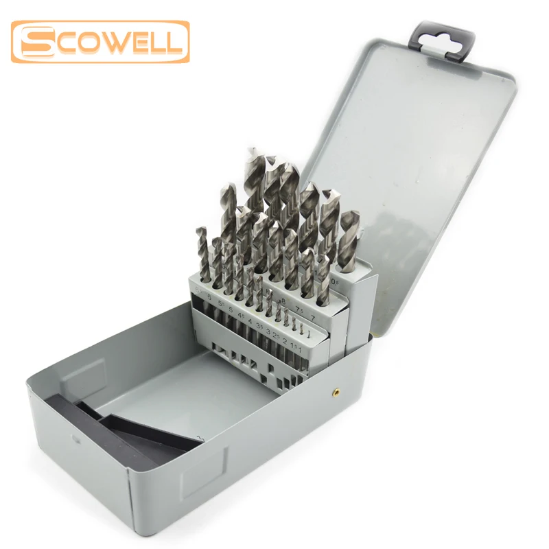 30% скидка 25 шт. набор спиральных Сверл из быстрорежущей стали 4341 / M2 сверл Jobber для