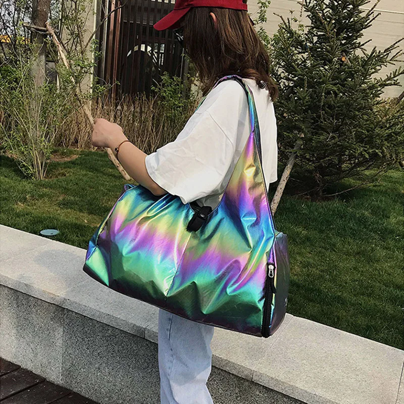 Дорожная сумка с верхней ручкой красочные женские водонепроницаемые сумки