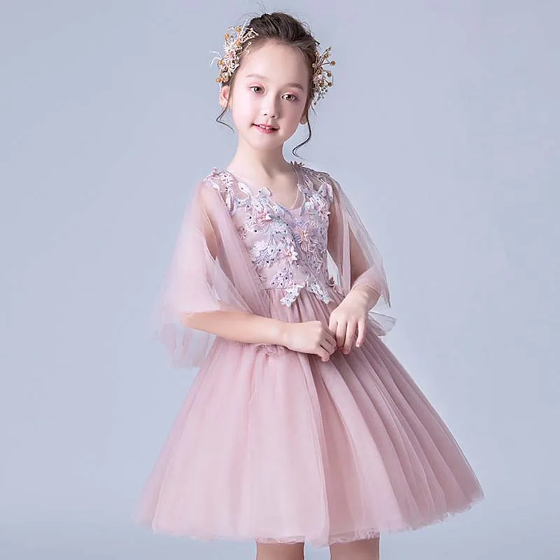 Летние Платья с цветочным узором для девочек свадебное платье 4 6 8 10 12 лет