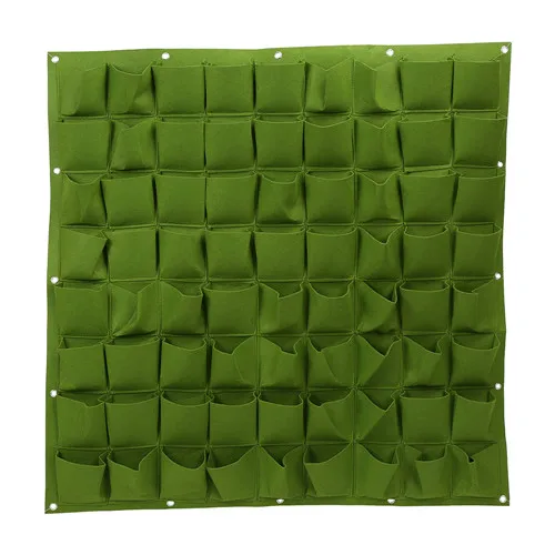 72Pockets Садовые мешки для выращивания, карманы, вертикальная сеялка, настенная, PE, садоводство, цветы, висячие, войлок, посадочная сумка, комнатный садовый горшок - Цвет: 72Pockets