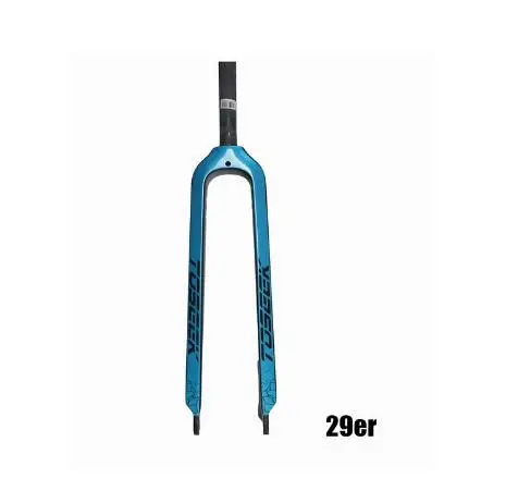 29er blue TOSEEK 26/27. 5/29 дюймов труба из углеродистого волокна 3K полностью из углеродного волокна, вилы велосипед Mtb горный велосипед вилка, части велосипеда 1-1/8" - Цвет: 29er blue
