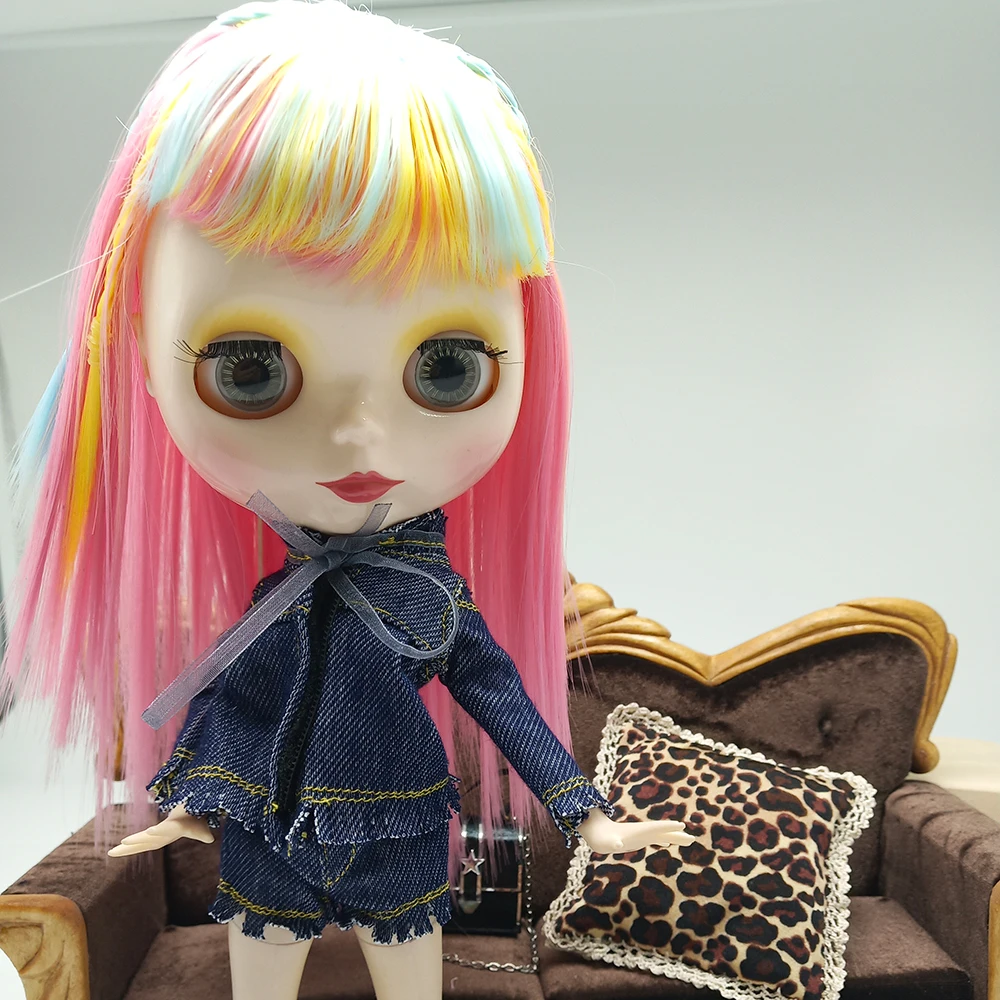 Sweetpea Стильный DIY 58-60 см Bjd кукла парик Ручная работа высокая температура провода
