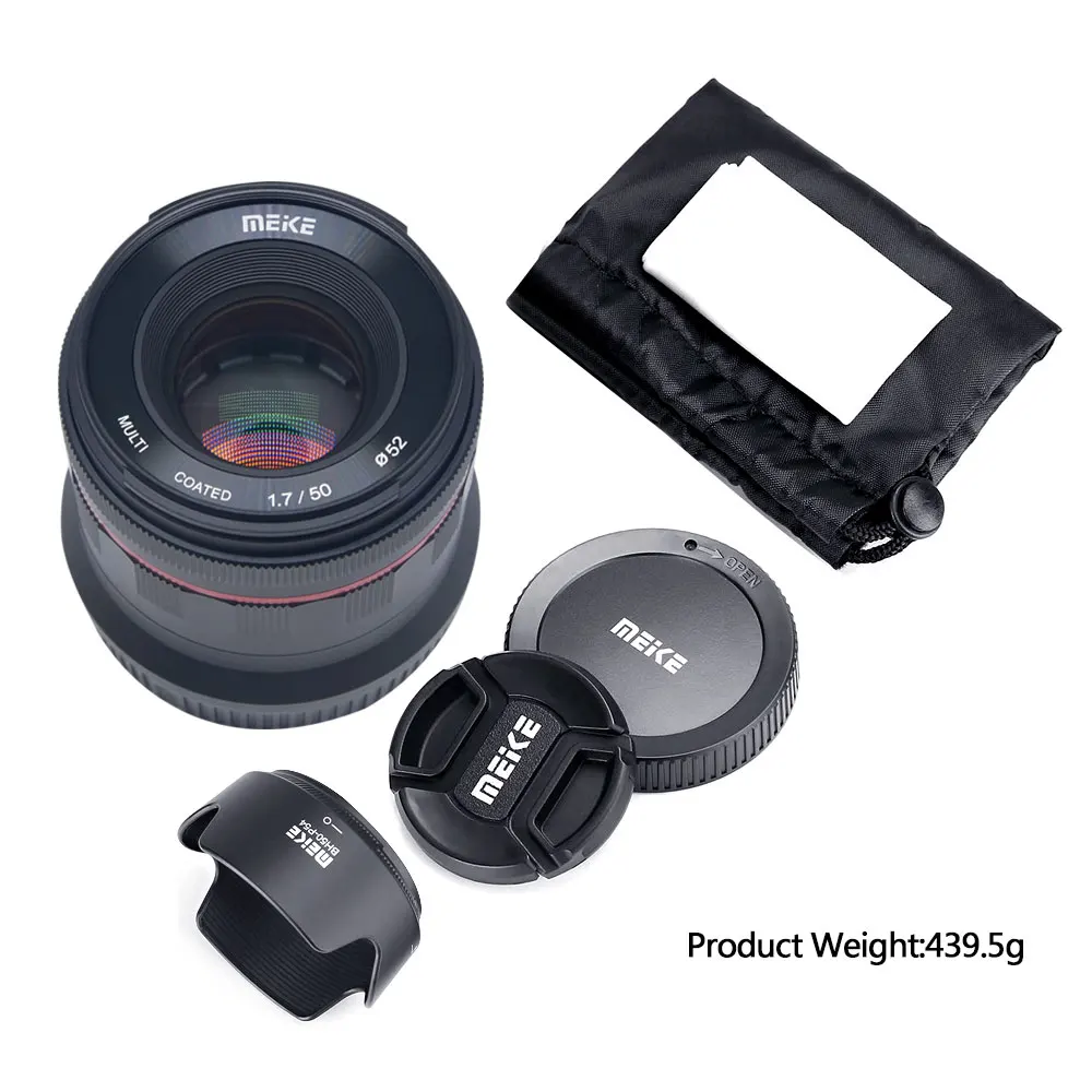Meike 50 мм f/1,7 объектив с большой апертурой ручной фокусировки для Canon EOS RF mount беззеркальных камер с полной рамкой