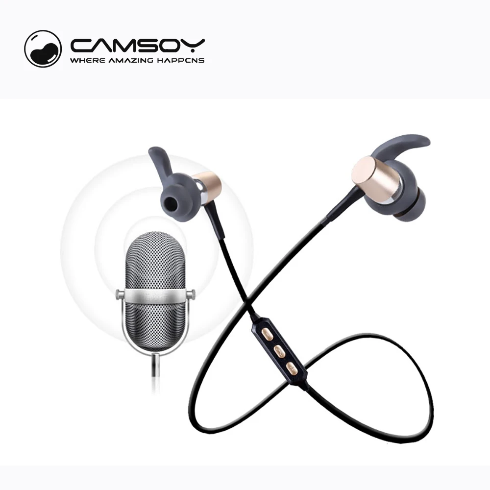 Camsoy H7 Мода Bluetooth Беспроводной Музыка наушников Спорт стерео гарнитура с