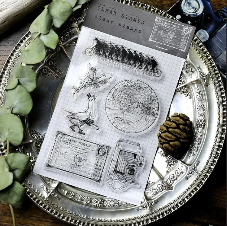 3 Прозрачный чистый силикон штамп/печать для DIY Скрапбукинг/фотоальбом декоративный прозрачный штамп A1220 - Цвет: 3