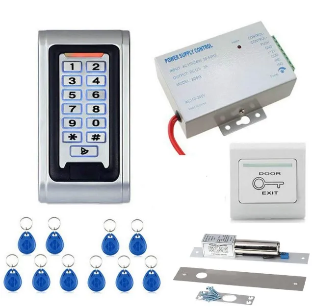 T128 SmartYIBA металлические электрические дверные наборы контроля доступа RFID карты Reader180KG магнитный замок/Электрический ударный Болт замок для дома/офиса - Цвет: T128