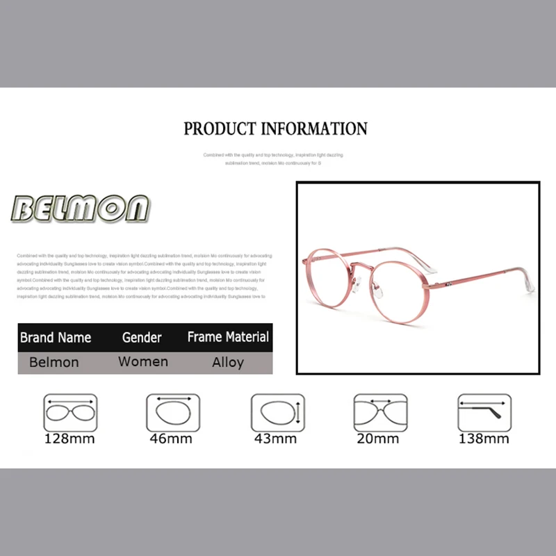 Очки в круглой оправе RS040 для мужчин и женщин оптические аксессуары работы за