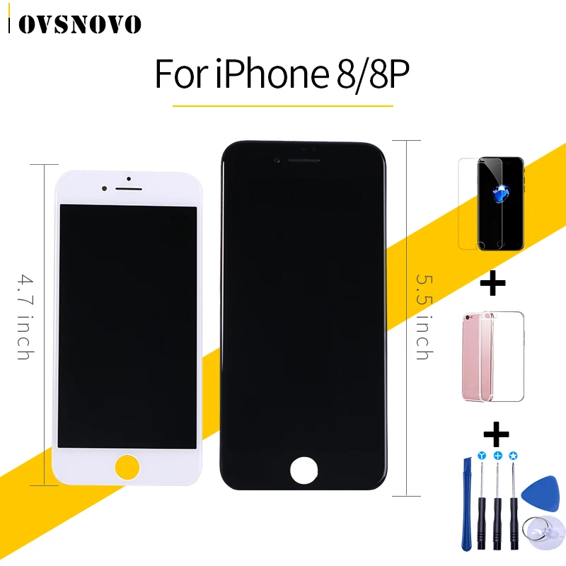 Сенсорный ЖК дисплей AAA для iPhone 8 сменный экран с дигитайзером в сборе plus