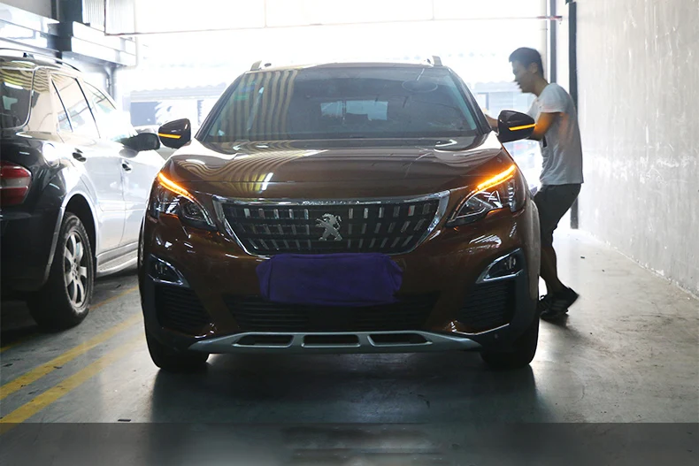 Высокое качество набор для автостайлинга для peugeot 3008 фары, светодиодные фары DRL Объектив двойной луч HID ксеноновые автомобильные аксессуары