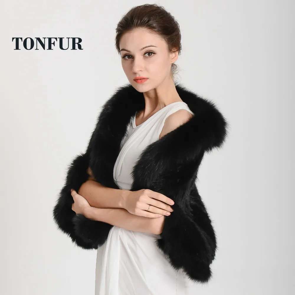 2019 Новое поступление Специальное предложение! Вязаная Шаль из натурального меха