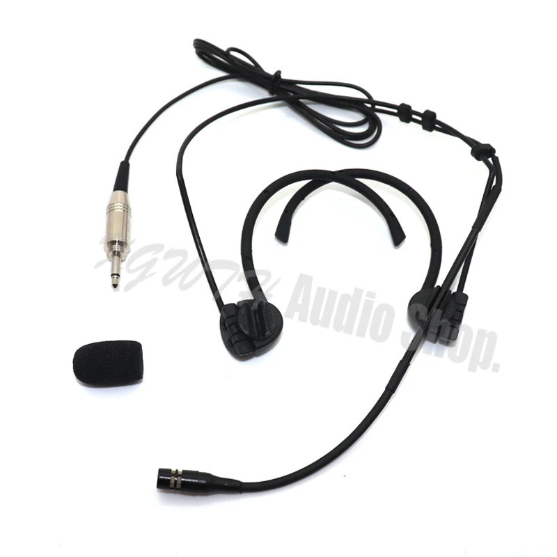 Складная двойная Ушная головка гарнитура головной микрофон для AKG Shure Audio-Technica Sennheiser MiPro Беспроводная авиационная предохранительная вилка