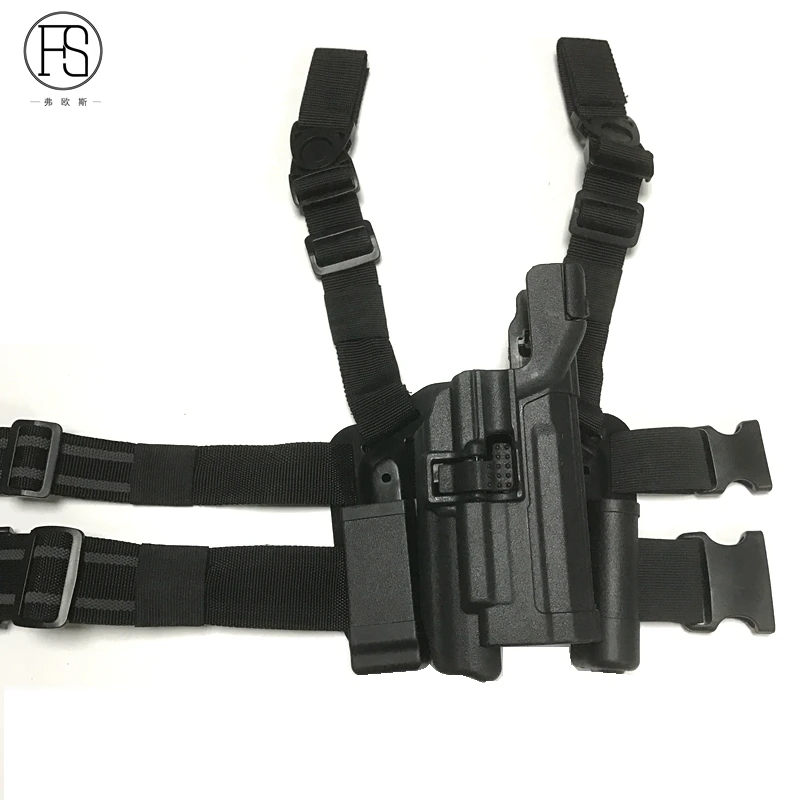FS LV3 HK USP Тактический Компактный страйкбольный пистолет с футляром черного цвета
