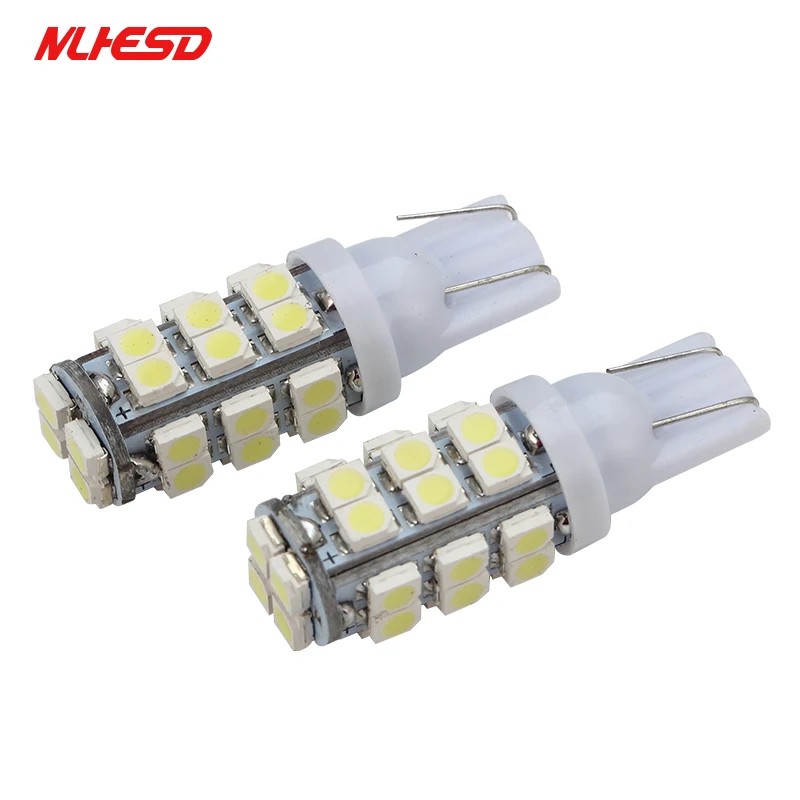 10 шт. оптовая продажа T10 28 Smd светодио дный 28Smd 1210 3528 Авто свет Клин лампочки W5W