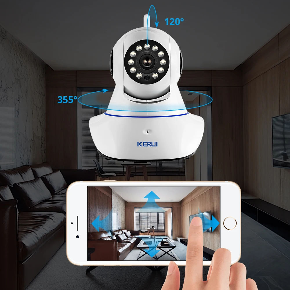 KERUI W1 WiFi PSTN беспроводная домашняя система охранной сигнализации склад гаражный