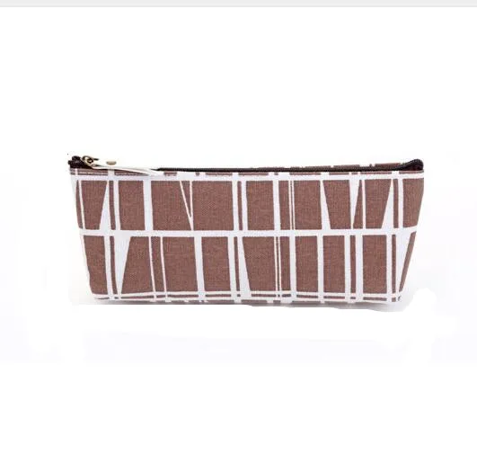 9 Kawaii животные, лаконичный стиль, сетка, полосы, холст, пенал для карандашей, коробка для ручек, канцелярские принадлежности, чехол для карандашей, школьный подарок, канцелярские принадлежности - Цвет: 9