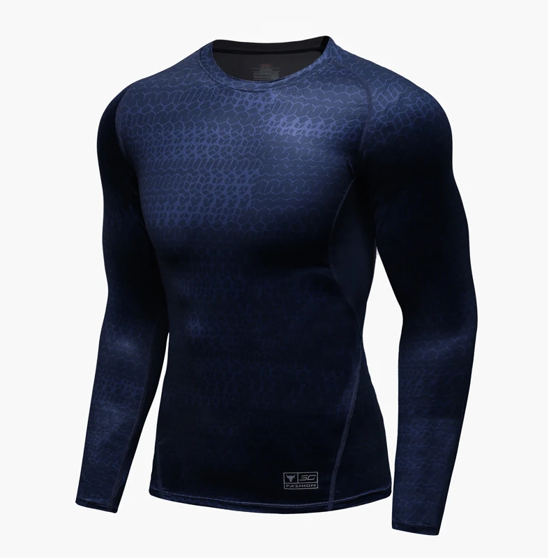 

Новая мужская рубашка с длинным рукавом, Стильная черная приталенная футболка с круглым вырезом, Повседневная модная Высококачественная М...