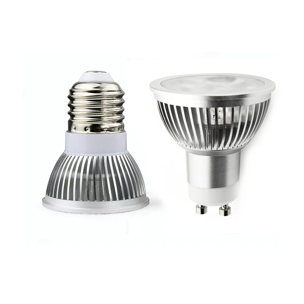 Супер яркий gu10 e27 пятно светодиодные лампочки LED теплые/Белый 220-240 В 6 Вт GU10 лампа