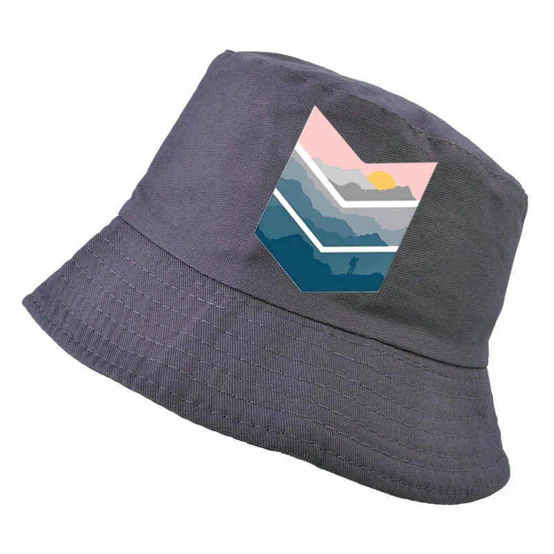 Новые 2019 мужчин Для женщин Мода mountain печатных Рыбак cap Harajuku поп Забавный Панама