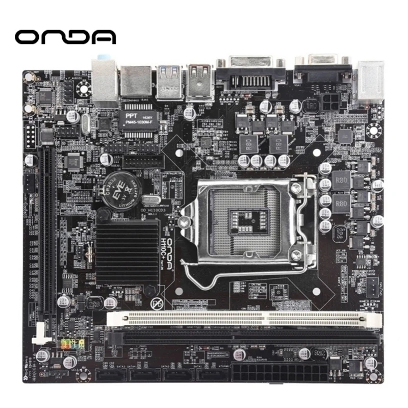 Onda H110C + материнская плата LGA 1151 DDR3 DDR4 память 8 ГБ SATA3.0 VGA/DVI Материнская Intel H110 M ATX