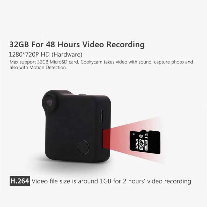 HD Wi-Fi мини-камера Спортивная DV камера 720P P2P носимая IP микро-камера движения