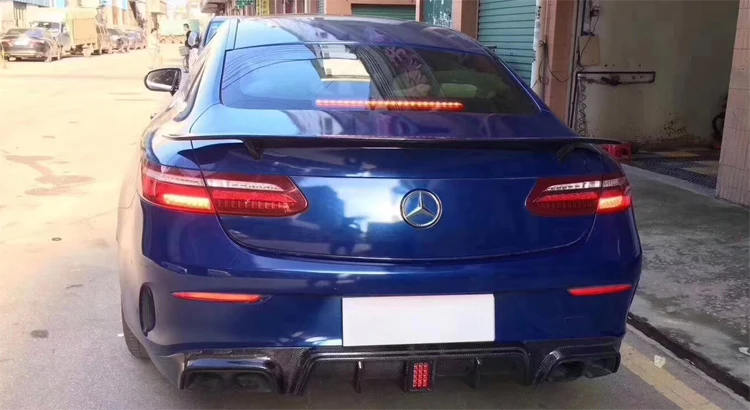 E купе C238 W238 спойлер из углеволокна для Mercedes- крышке багажника задний багажник спойлер RT Стиль E350 E400 E320 Amg линии