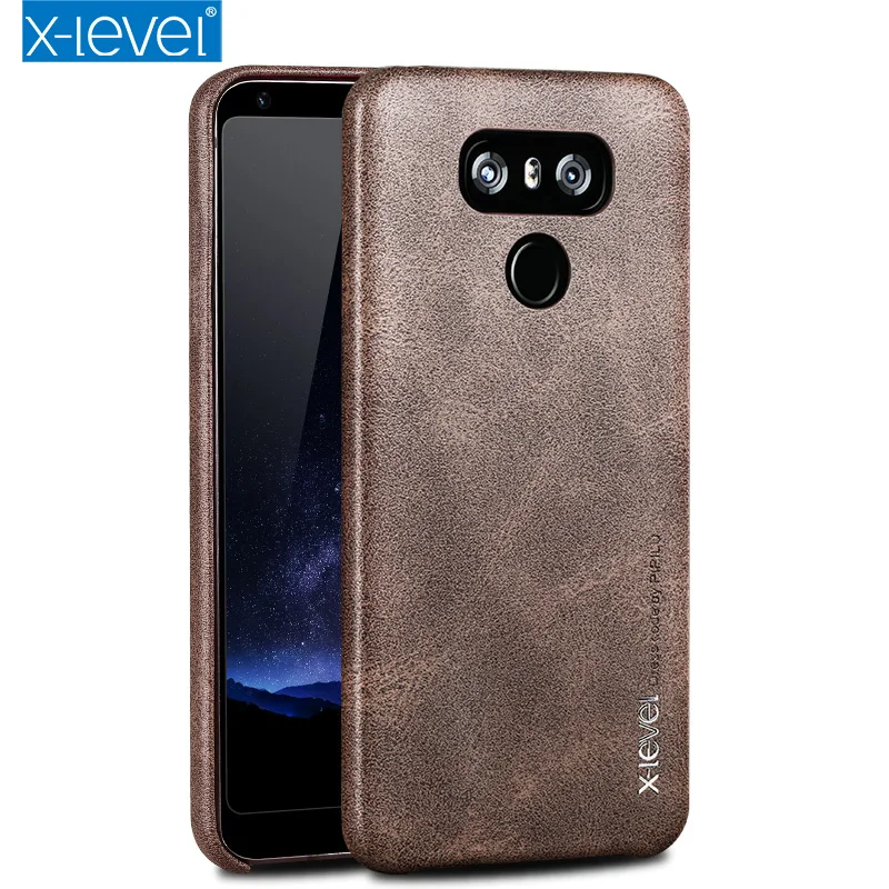 Роскошный винтажный кожаный чехол для телефона X-level с текстурой кожи LG G6 G7 G8 ThinQ
