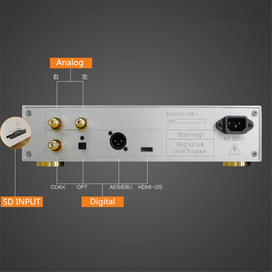 FPGA цифровой проигрыватель без потерь CD плеер WAV/FLAC/CUE/AIFF/APE/MP3/DSD/ALAC поддержка IIS ides DSD256