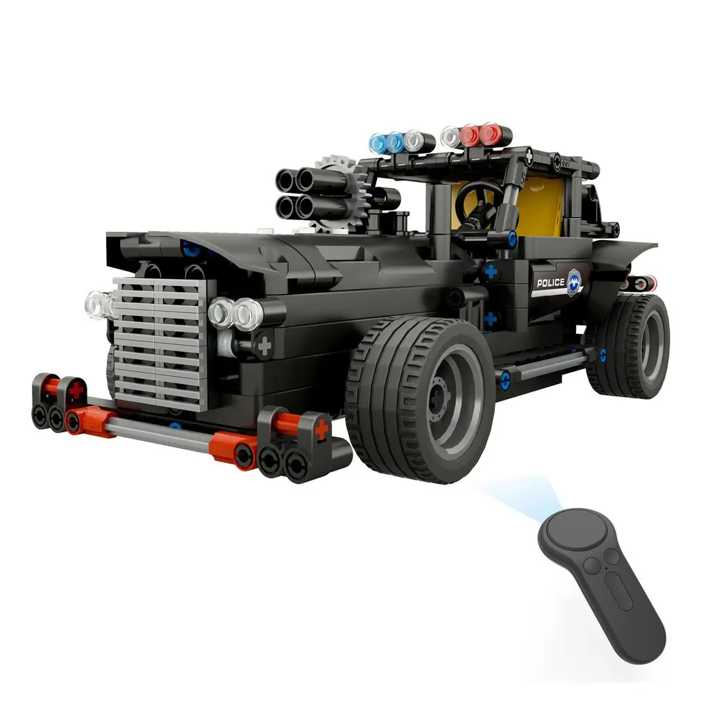 392 шт. M1 4CH пульт дистанционного управления DIY RC строительные блоки робот Робот игрушки творческие кирпичи с 360 вращаться на месте для подарка детям - Цвет: 462pcs Command car