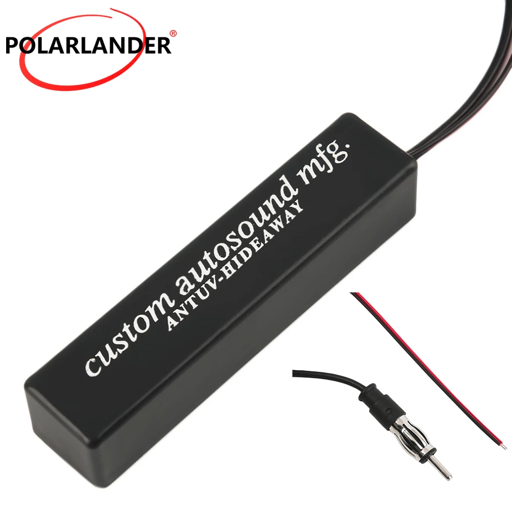 Universal Auto Car Radio FM Antenna Signal Enhance Device 12V Booster Amp Amplifier for Marine Vehicle Boat RV | Автомобили и