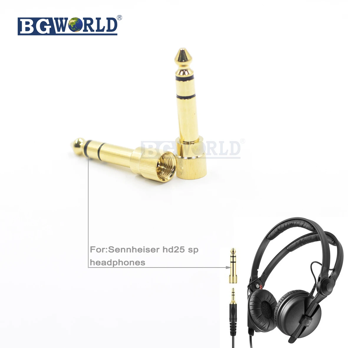 Bgworld Замена 2 шт. адаптер металлический разъем для Sennheiser hd25 hd25-1 sp наушники