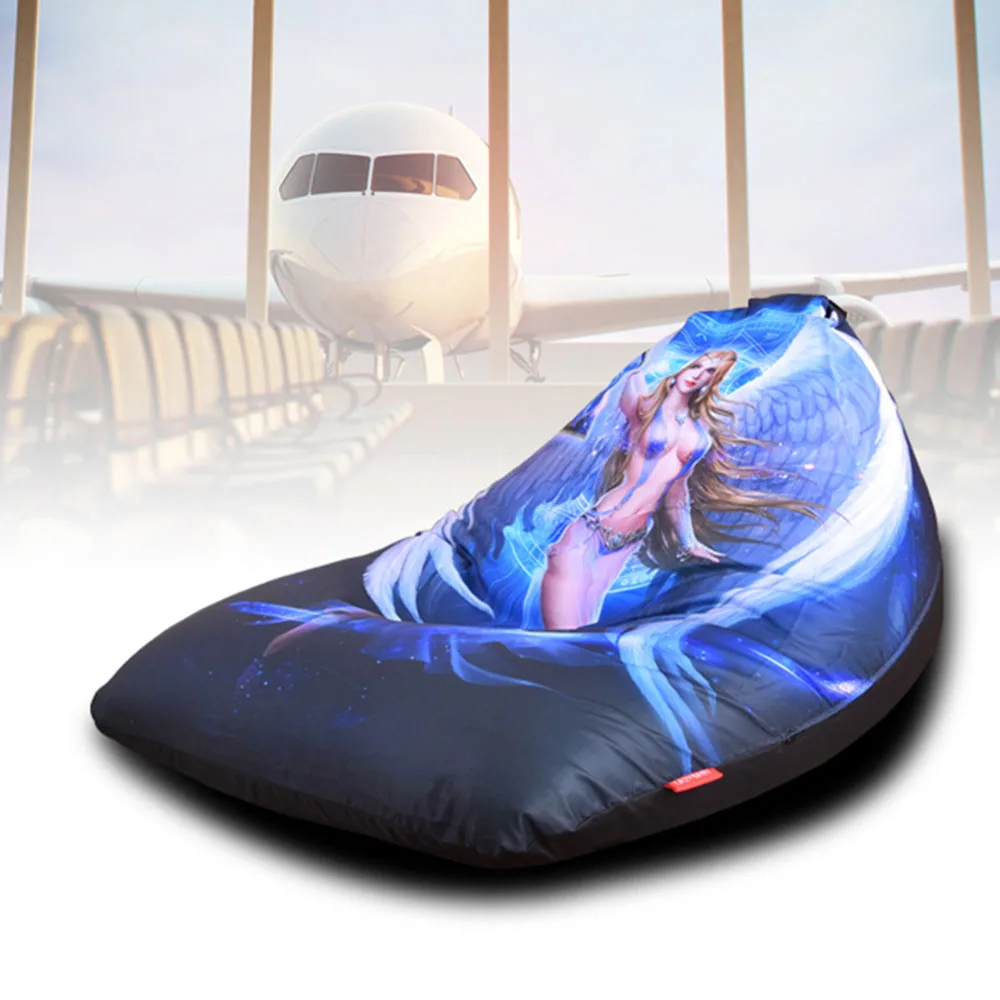 LEVMOON Beanbag кресло для дивана голубое сиденье ангела Zac комфортная сумка кровати без
