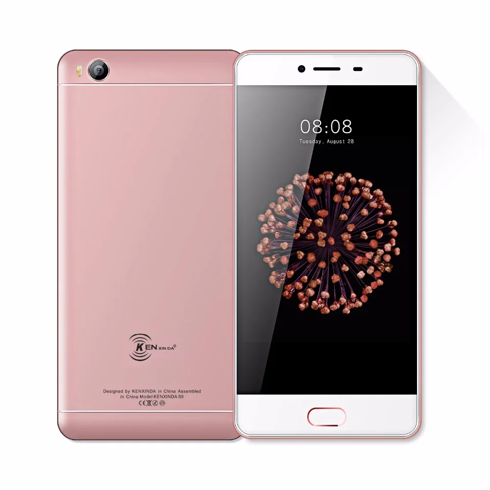 Смартфон KenXinDa S8 4G 5 0 дюйма Android 7 2 Гб ОЗУ 16 ПЗУ четыре ядра SC9832 1280*720 HD 13 МП + 8