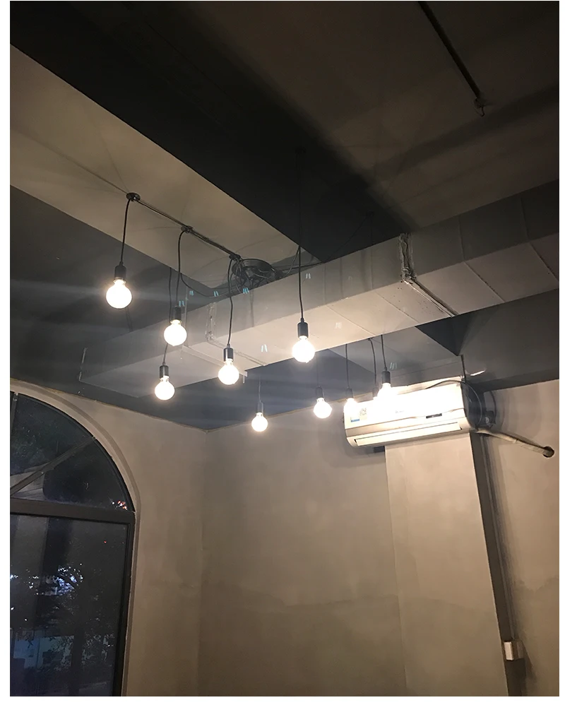 Современное ретро Edison ЛАМПЫ E27 Винтаж лампы антикварная DIY искусства подвесные лампы в виде паука 2 метров линии дома подвесной светильник Винтаж