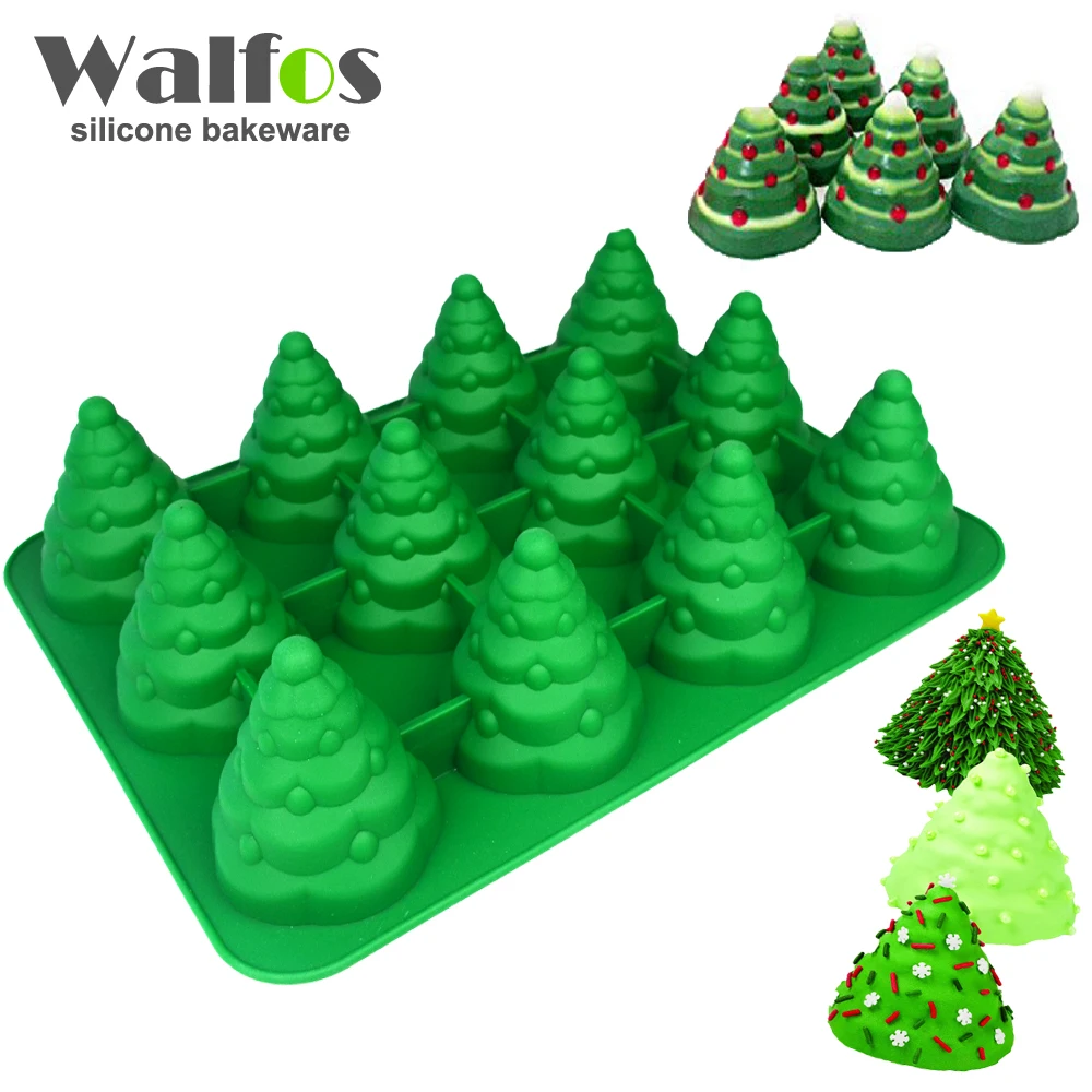 3D Рождественская елка Fondant (сахарная) форма для выпечки хлеба сахарные украшения