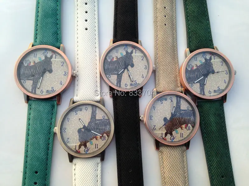 Новые Модные Винтажные часы для женщин из искусственной кожи с бронзовым