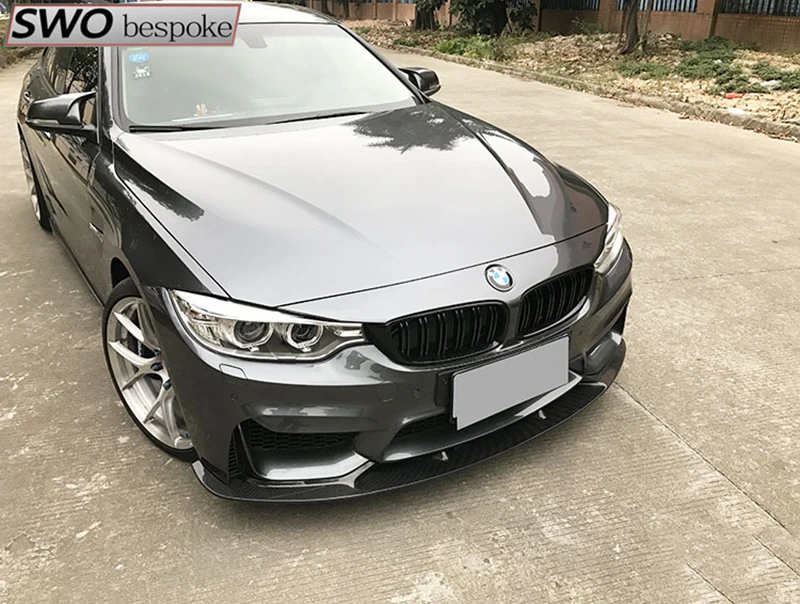 Автоаксессуары MONTFORD для BMW F80 F82 M3 M4 углеродное волокно гоночный передний бампер