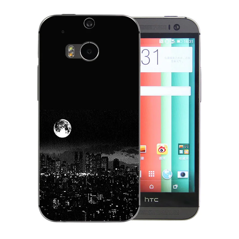 Силиконовый чехол на заднюю панель для HTC One M8 мобильного телефона из мягкого ТПУ M