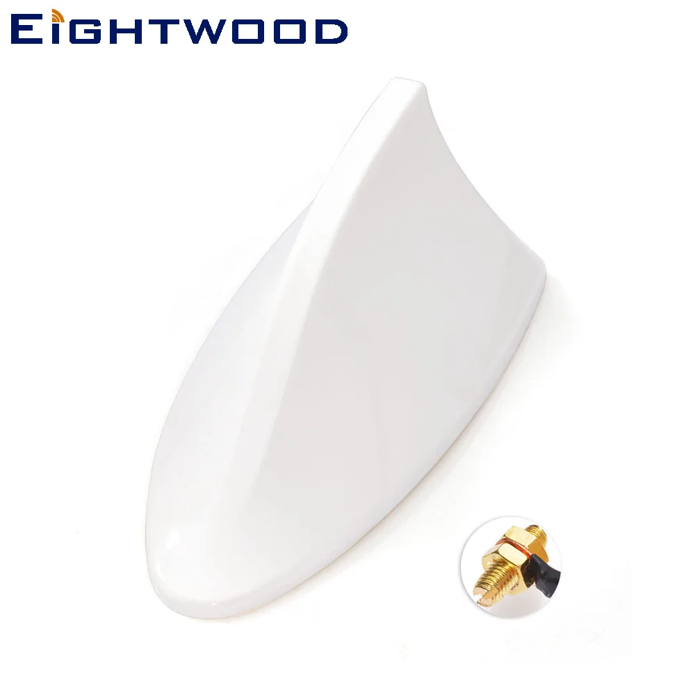 

Eightwood Universal Auto Car ABS Roof Radio AM/FM Signal Shark Fin Style Aerial Antenna AU White