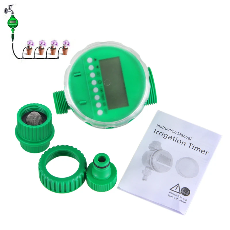 Автоматический электронный таймер воды для дома с ЖК экраном контроллер полива