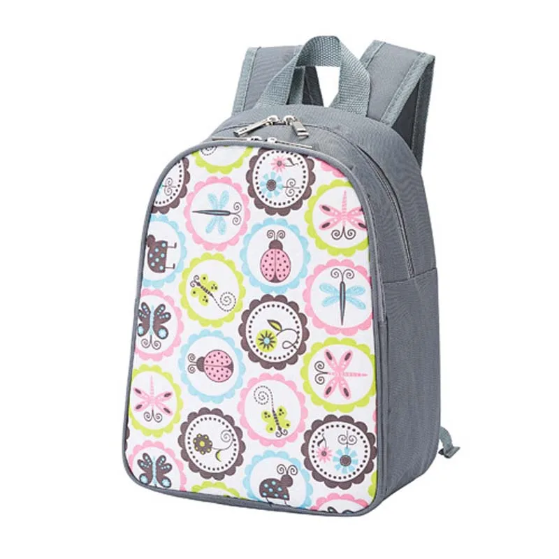 Gray Colorful Circle Изолированная сумка для обеда, сумка через плечо для еды, многоразовая термоутолщенная сумка для обеда, сумки для маленьких детей, сумка-холодильник Bolsa Termica - Цвет: Gray Colorful Circle