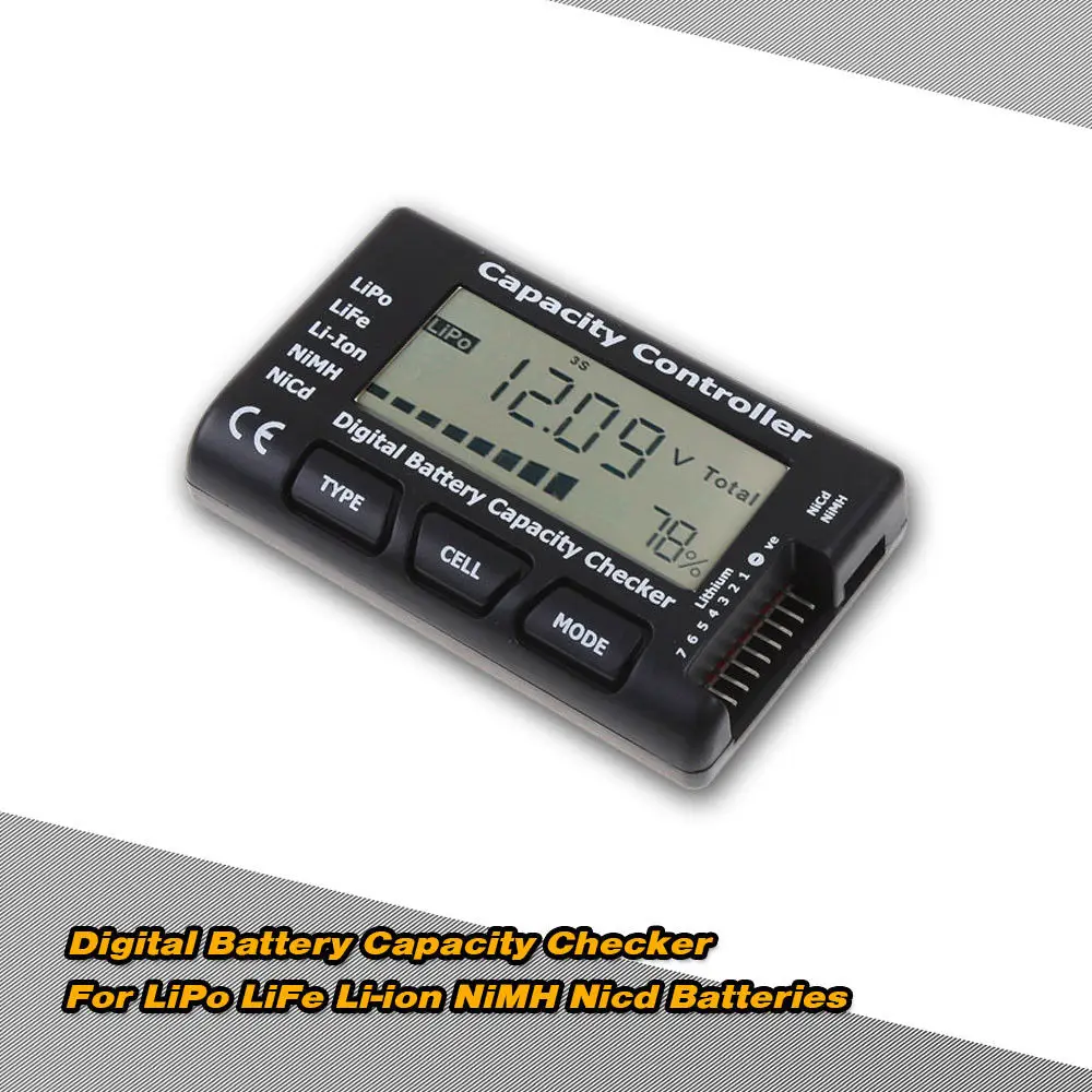 CellMeter 7 V2 с функцией баланса цифровой измеритель емкости аккумулятора CellMeter-7 для